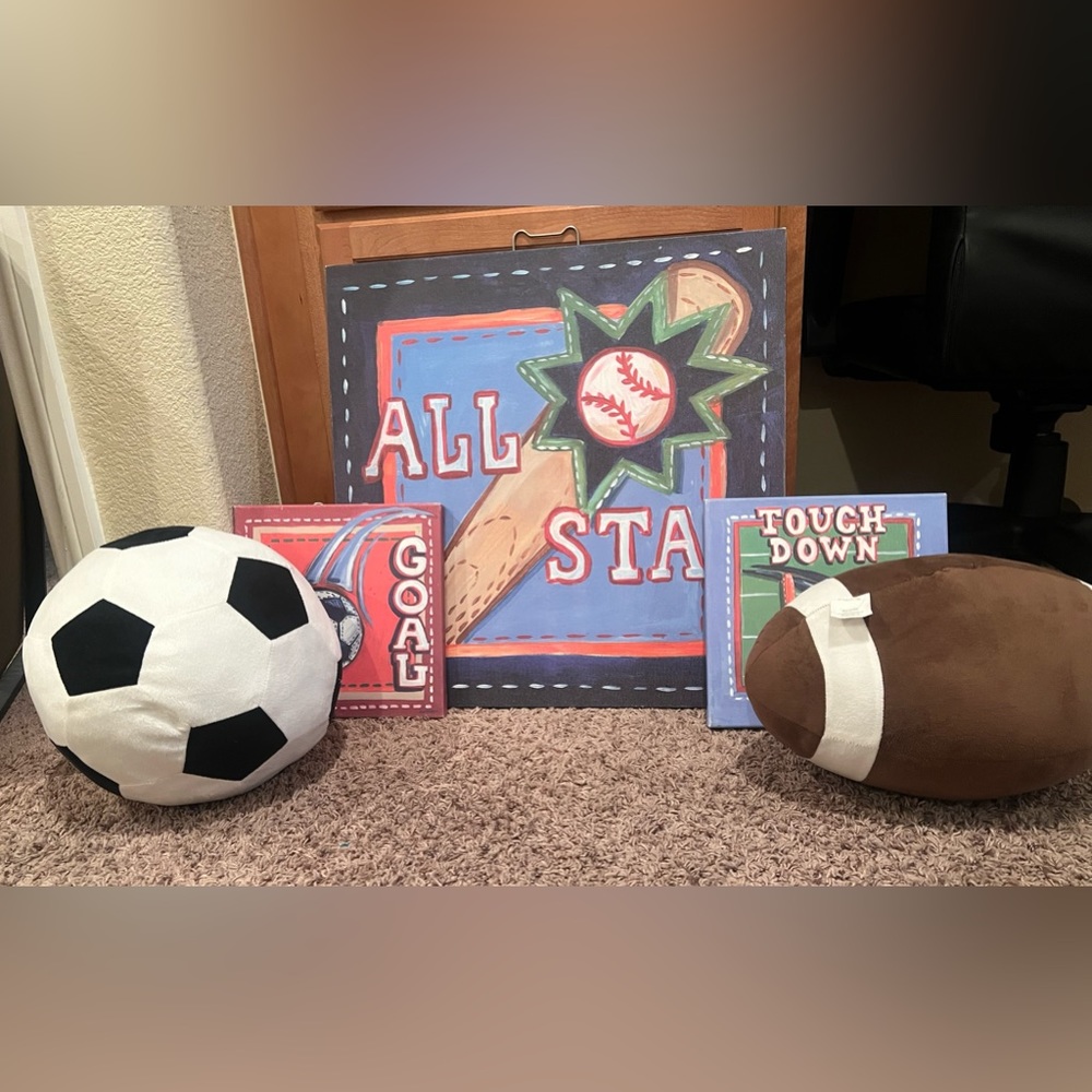 5 Piece Sports Decor